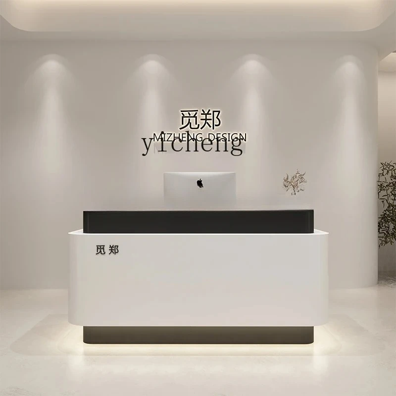 GZ-1  arc bar clothing store small counter simple modern barber shop beauty salon front desk reception