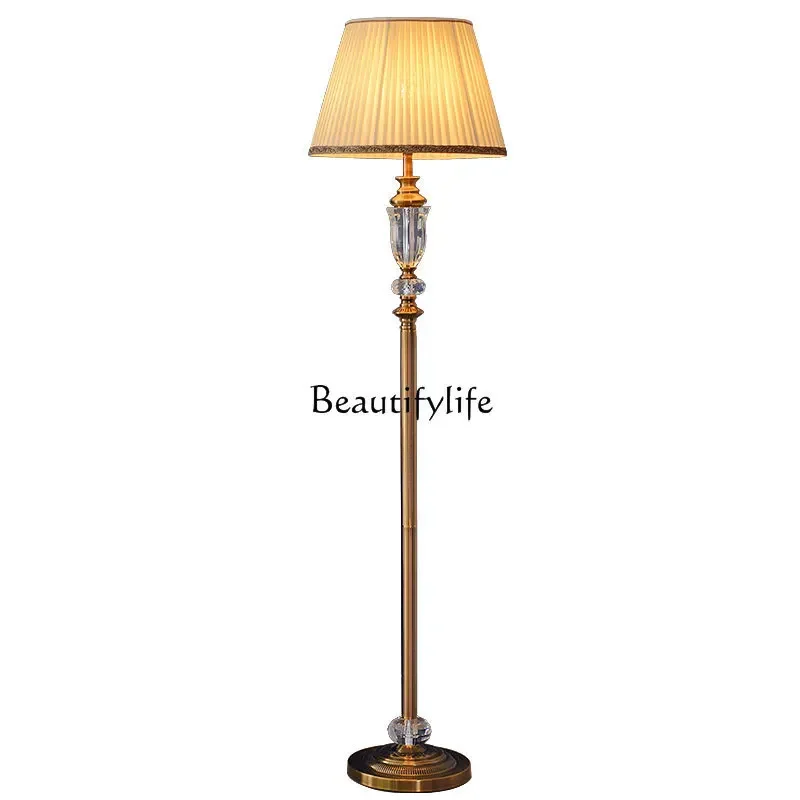 

FG52American Living Room Bedroom Pleated Good-looking Light Luxury Crystal Vertical Small Ornaments Luminous Object