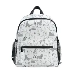 Preschool kids backpack 3-8 Years Boy Girl Cute dog print School Backpack Kindergarten Small SchoolBag Backpack Back to school