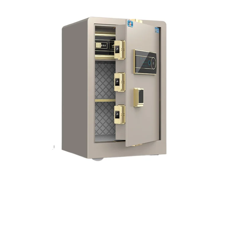 

Бытовой маленький сейф с паролем 60 см, отпечатками пальцев, умный противоугонный бытовой ювелирный прикроватный столик, офисный сейф, депозитный ящик