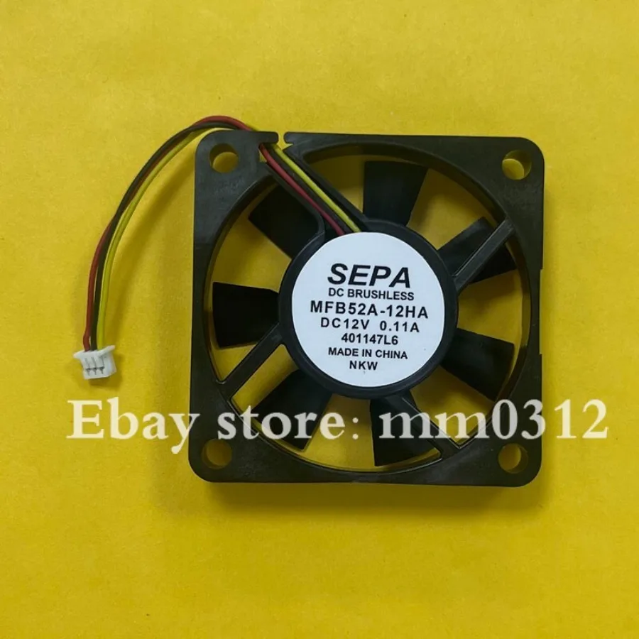 

Для SEPA MFB52A-12HA 5010 DC12V 0.11A 50*50*10MM 3-проводной бесшумный вентилятор охлаждения
