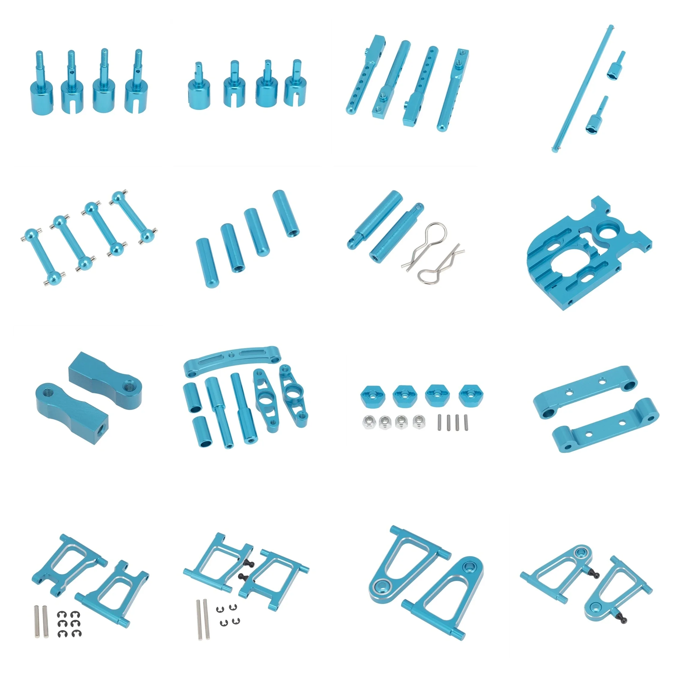 Tamiya TT01 Full Set Metal Upgrade Parts Kit Drive Shaft CVD Suspension Arm Diff Cup Steering Assembly for TT01 1/10 RC Car