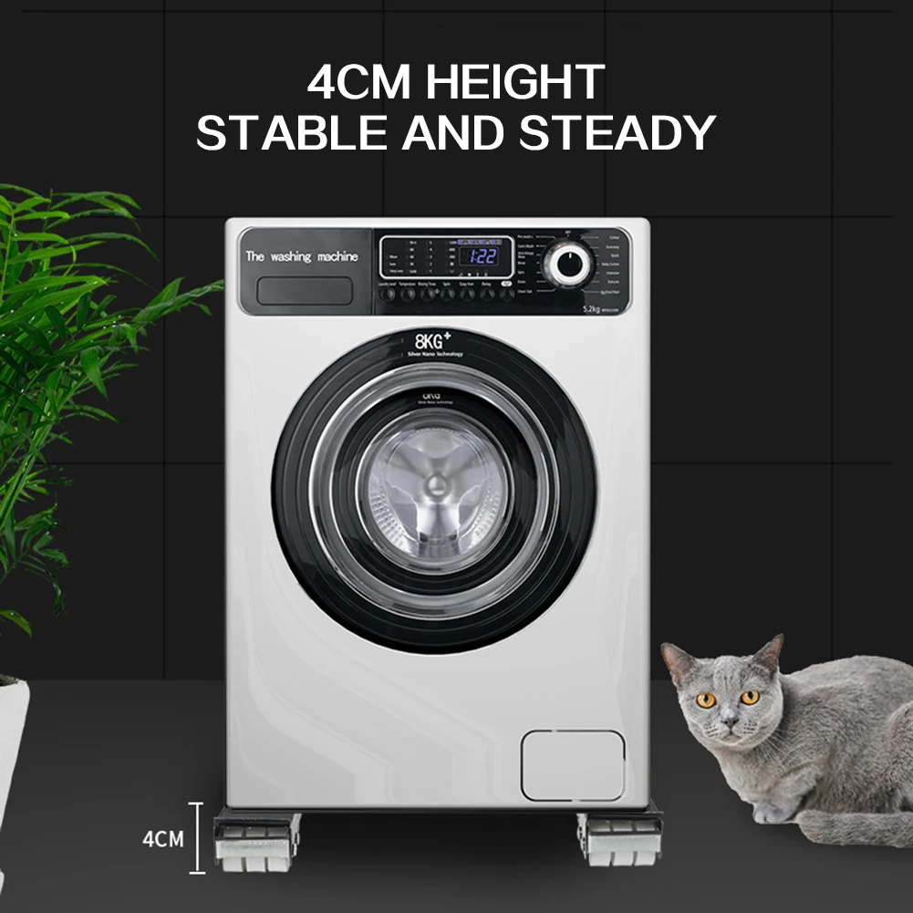 Washing Machine Adjustable Base Compact Washing Machine Mobile Rolling Base For Refrigerator
