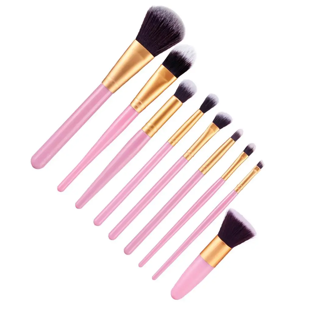 9 Size Comestics Brush Set Soft Concealer Eye Lip Liner Blush , Kit