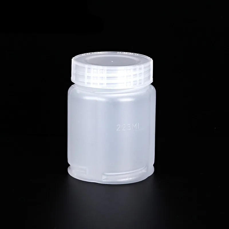 

1pc 225ml high temperature resistant plastic sampling bottle Sterilized vials Beaker