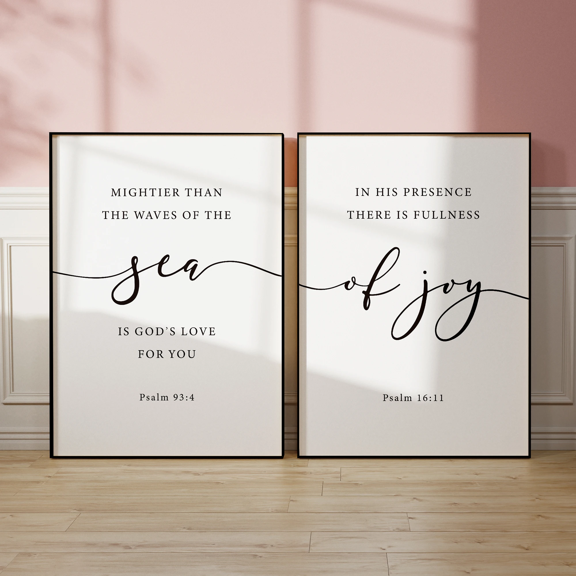 Psalm 16:11 Christentum Bibelvers Wandkunst Drucke Leinwand Gemälde Poster Bild für Wohnzimmer Heimdekoration
