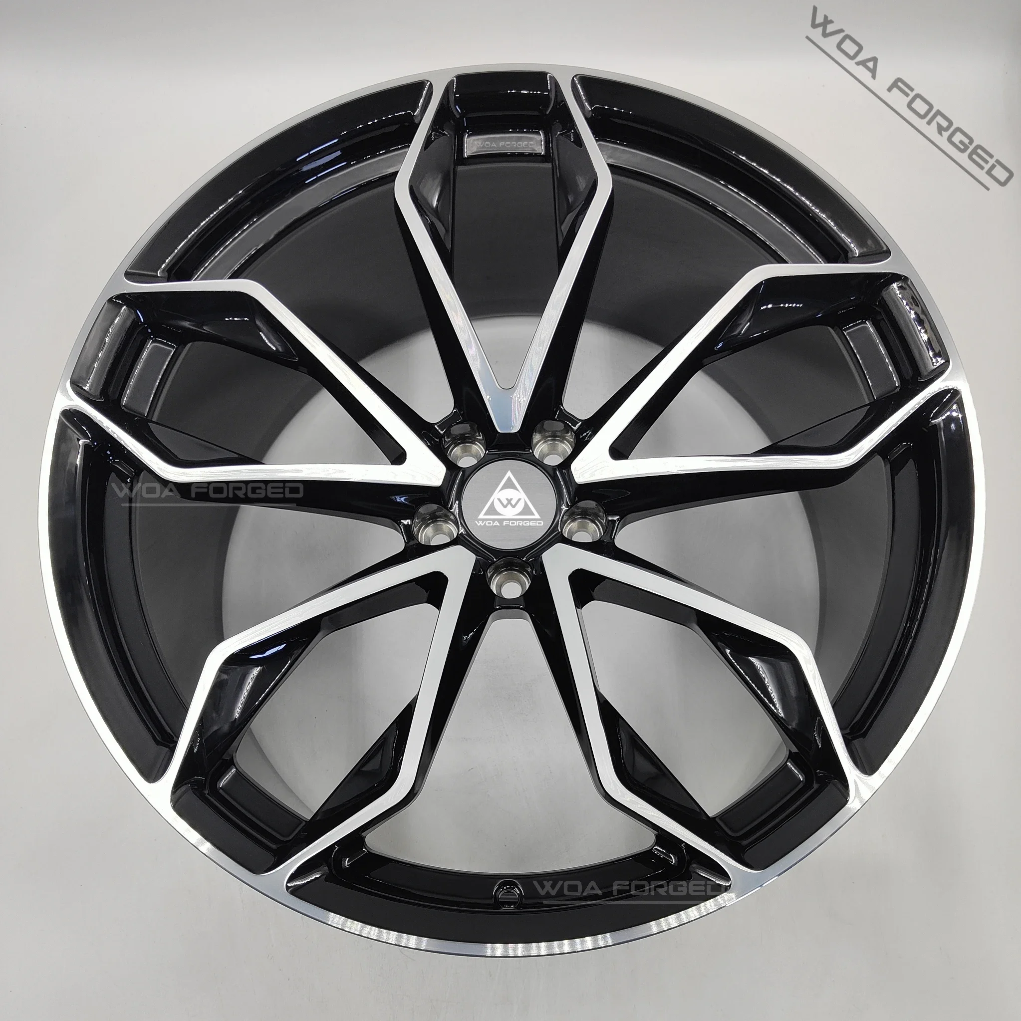 وجه آلة أسود لامع جديد 18 19 20 21 22 بوصة جنوط عجلات مصنوعة من خليط معدني مزورة ، لسيارات BMW M3 M4 M5 M6 M8 X5M X6M ، رينج روفر ، فيراري #5