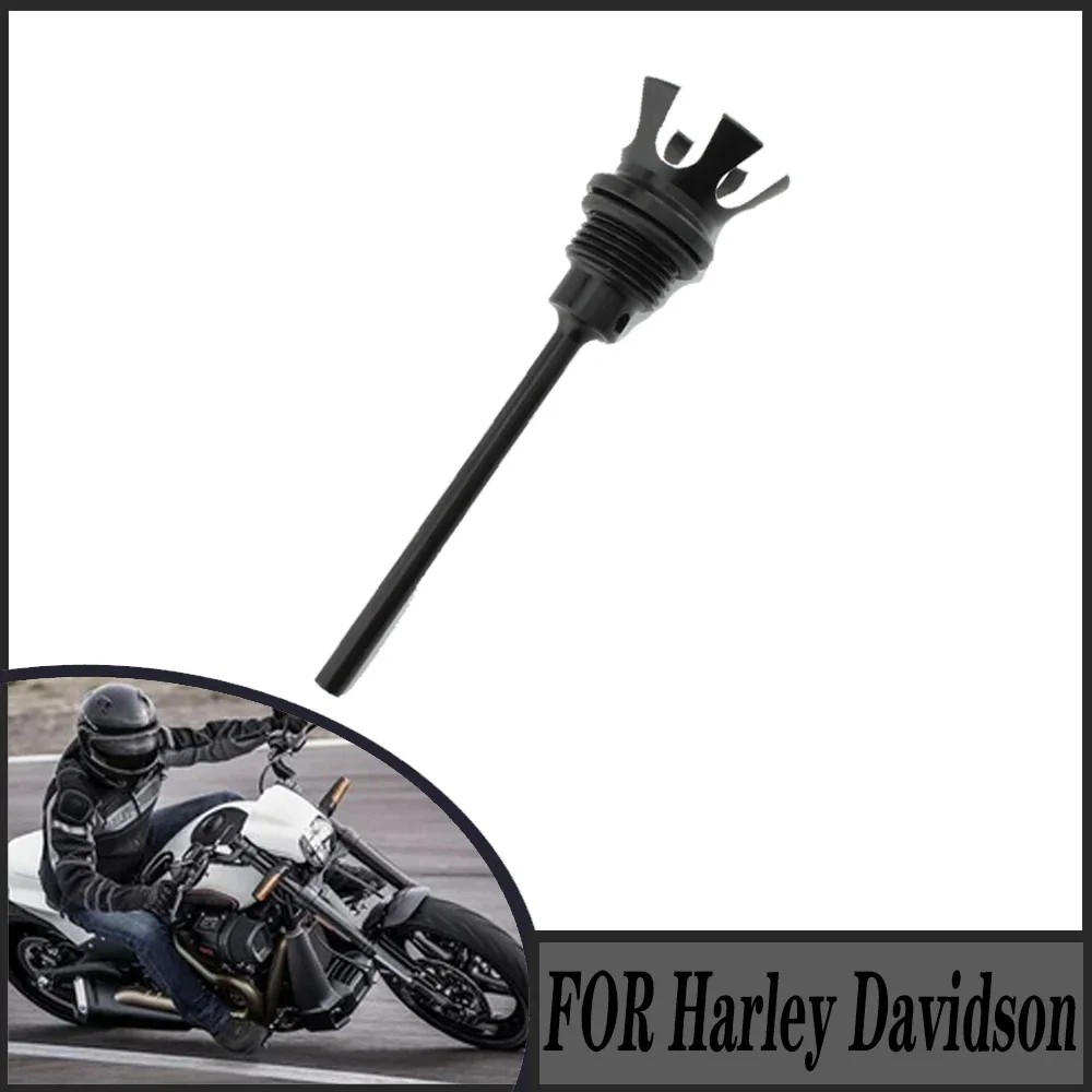 FOR Harley Davidson Softail  Breakout Fat Boy Fat Bob Heritage Classic FXDR Aluminum Alloy Motorcycle Oil Dipstick Crown Shaped