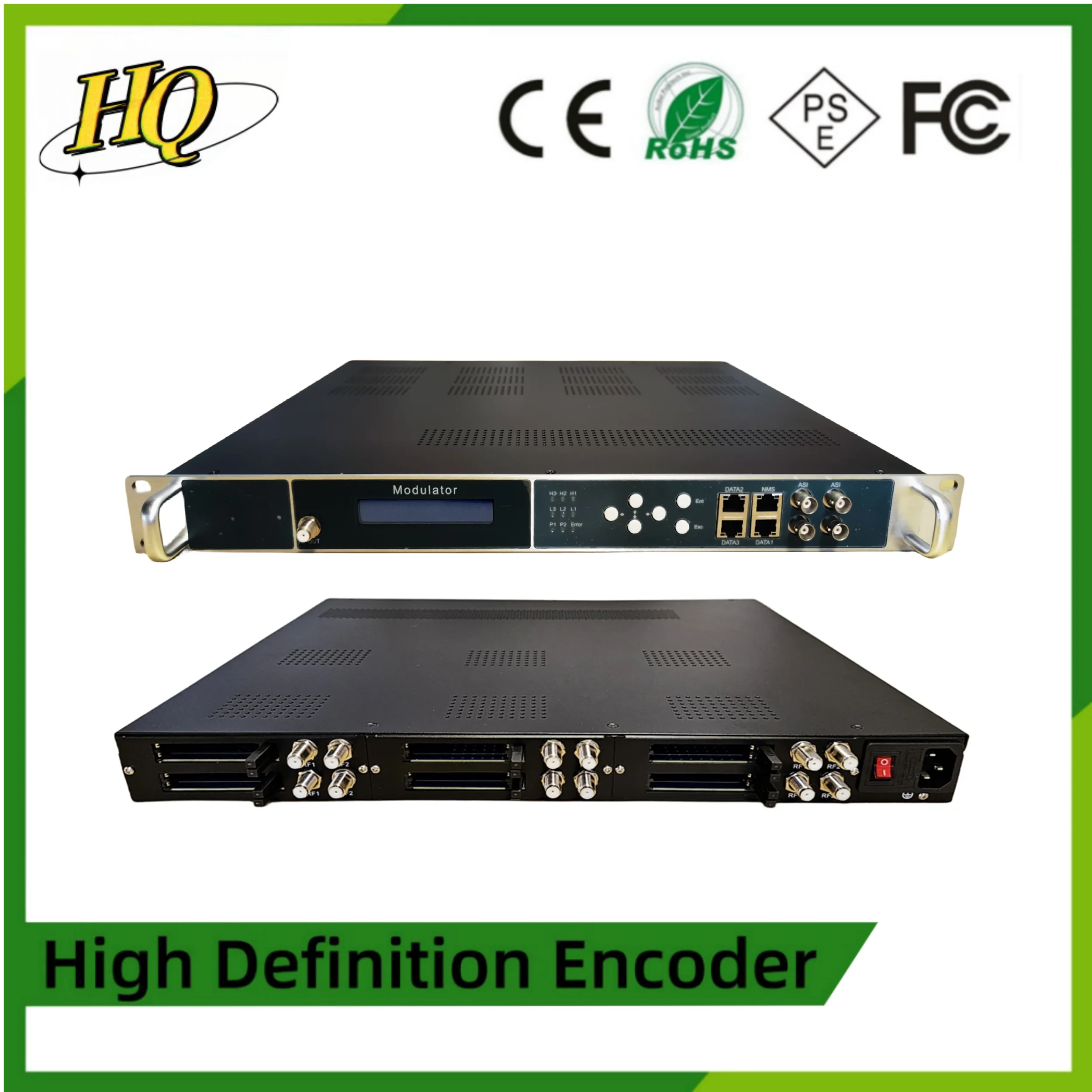 

Modulator for IP 4, 8, 12 Channels, CAM Decryption, CA Card, DTV Gateway, DVB-S2, DVB-T2, DVB-C, ISDBT, ATSReceiver