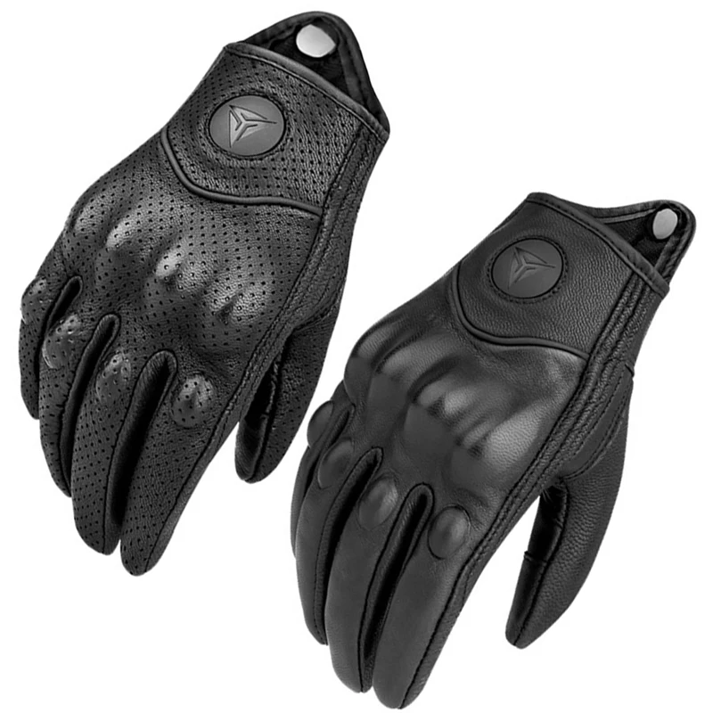 Motorcycle Gloves Goatskin Leather Men Women Moto Glove Electric Bike Luvas da motocicleta Os carros eletricos Sale