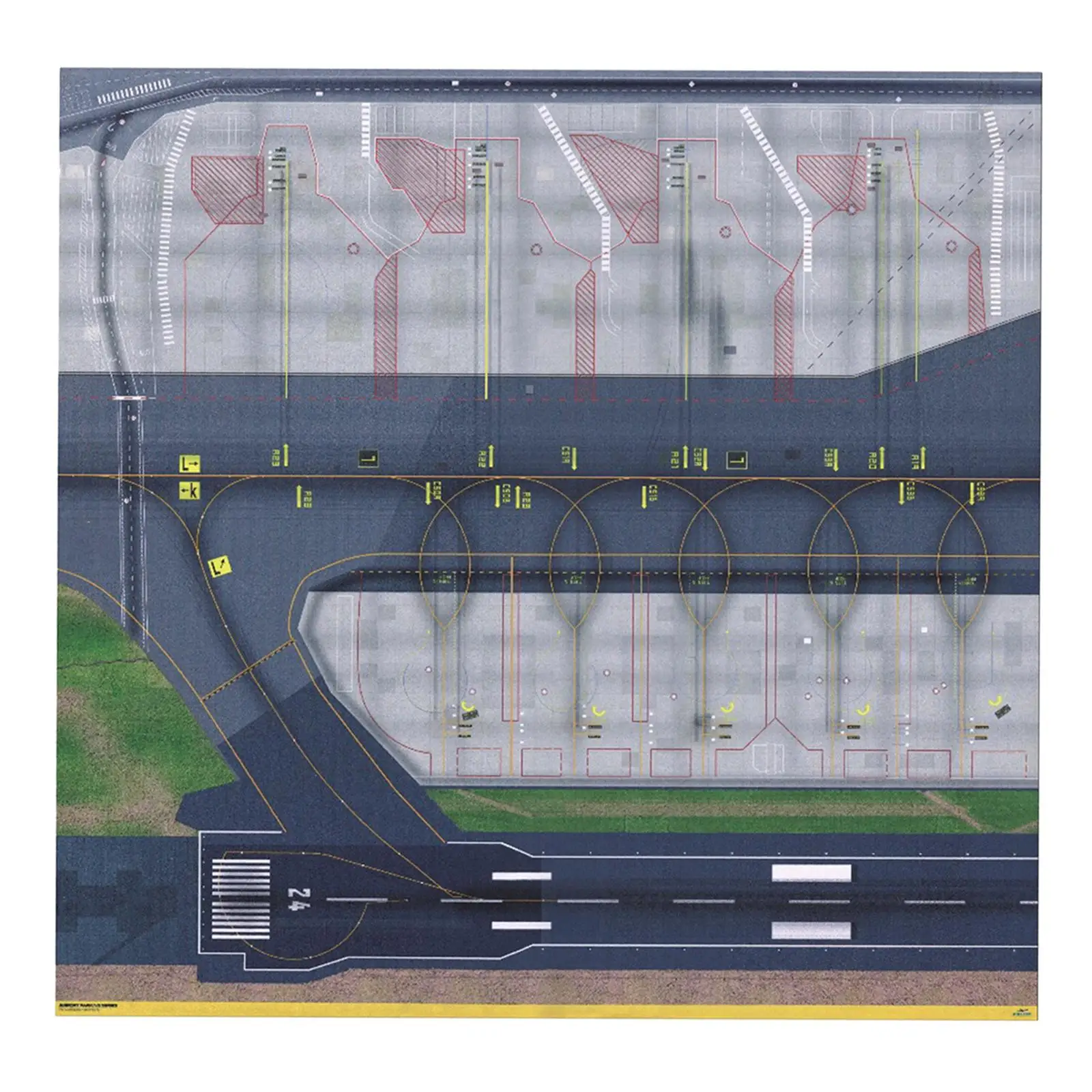 1/500 & 1/400 Model Airport Layout Sheet Support Vehicles 72x70cm