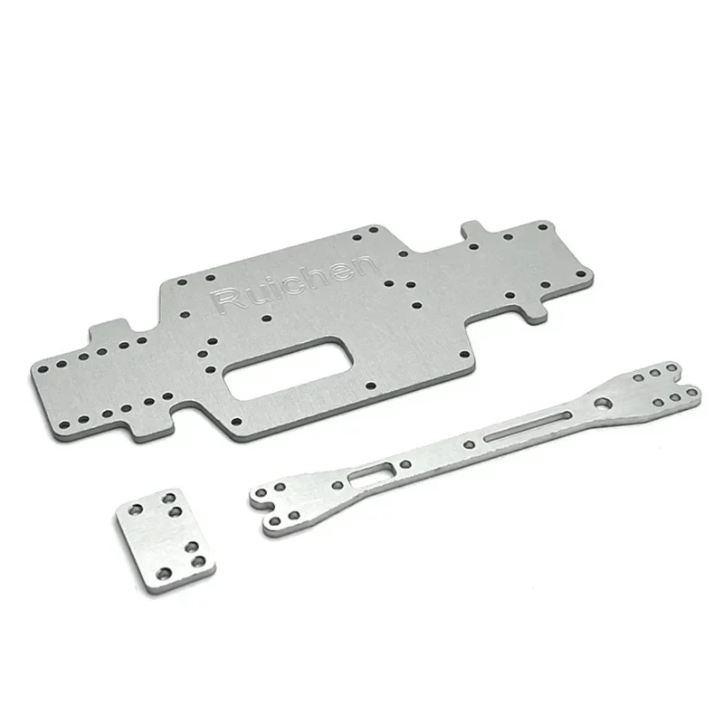 Metall-Chassis-Bodenplatte und zweite Bodenplatte für Wltoys 284131   K969 K979 K989 P929 1/28 RC Auto Upgrade Teile