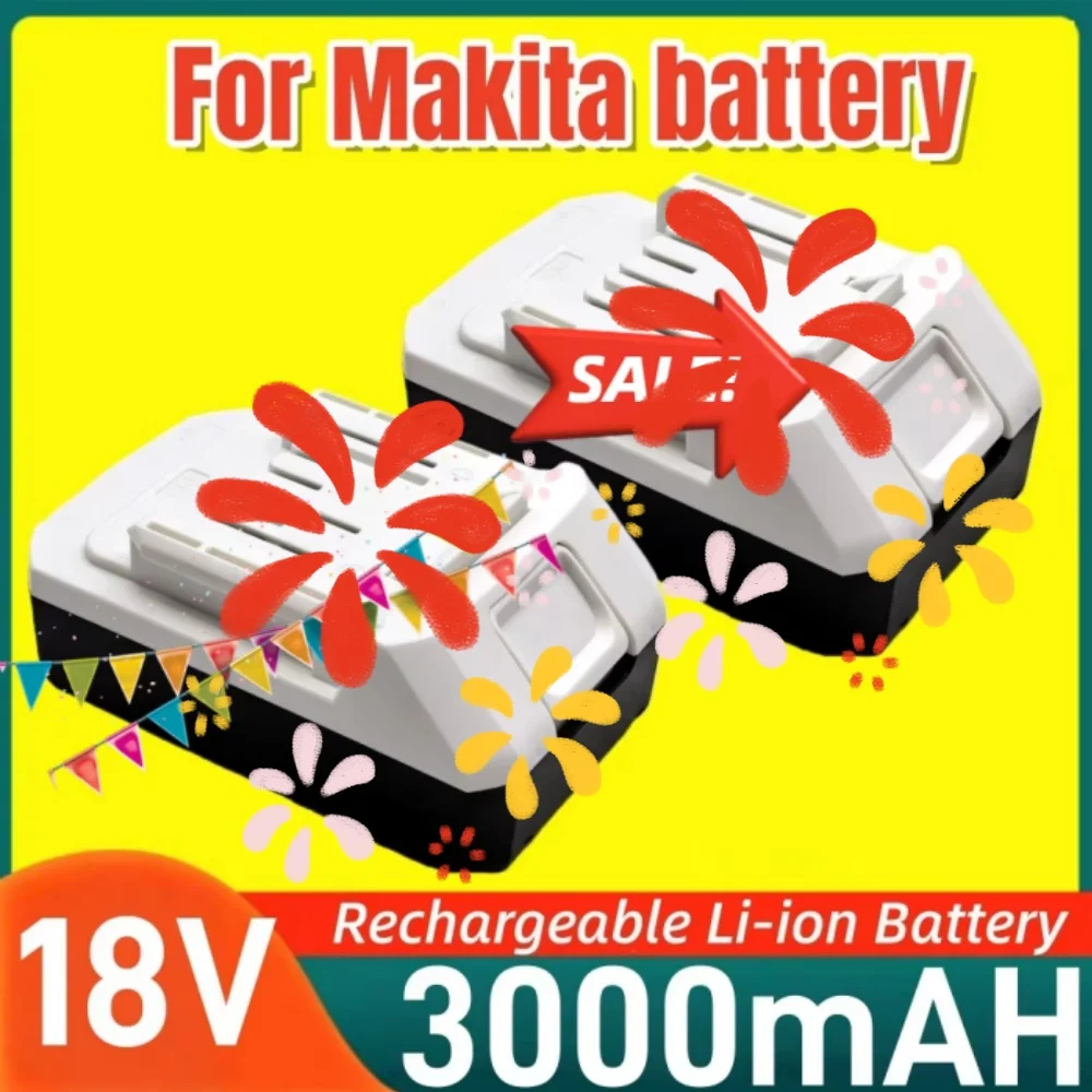 

Литиевая батарея BL1813G 18В 3000мАч высокой емкости, совместимая с электроинструментами Makita 18В BL1815G BL1820G BL1825G Li-Ion Power