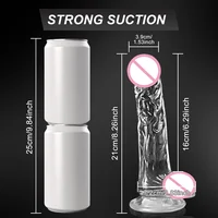 4 Sizes Transparent  Soft Jelly Dildo Realistic Fake Dick Penis Sucker Butt Plug Sex Toys for Woman Men Vagina Anal Sex Toys - Image 6