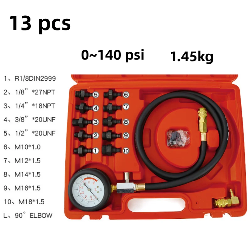 Allsome Car Engine automotive pressure gauge Test Detector Kit Tester Low Oil Warning Devices car Pressure Gauge Diagnostic Tool