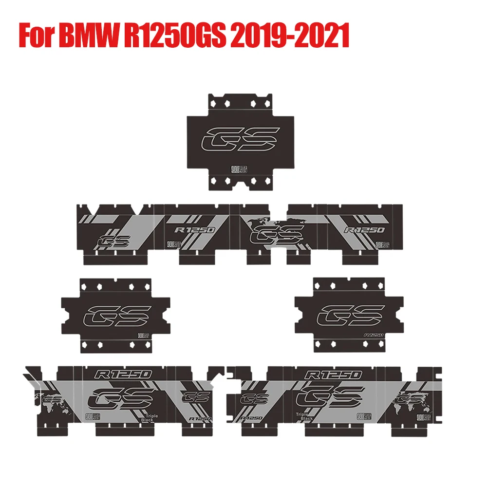 

Motorcycle Side Box Stickers For BMW R1250GS Adventure Triple Black Aluminum Box Protector Decals R 1250 GS R1250 ADV 2019-2021