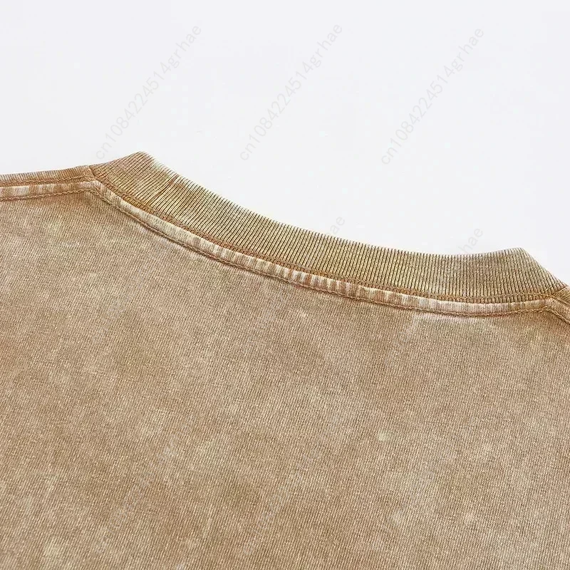 Forsakens Retro Campus estampado 100% algodón hombres novedad de verano estilo puro algodón cuello redondo Camiseta ajustada de manga corta de talla grande