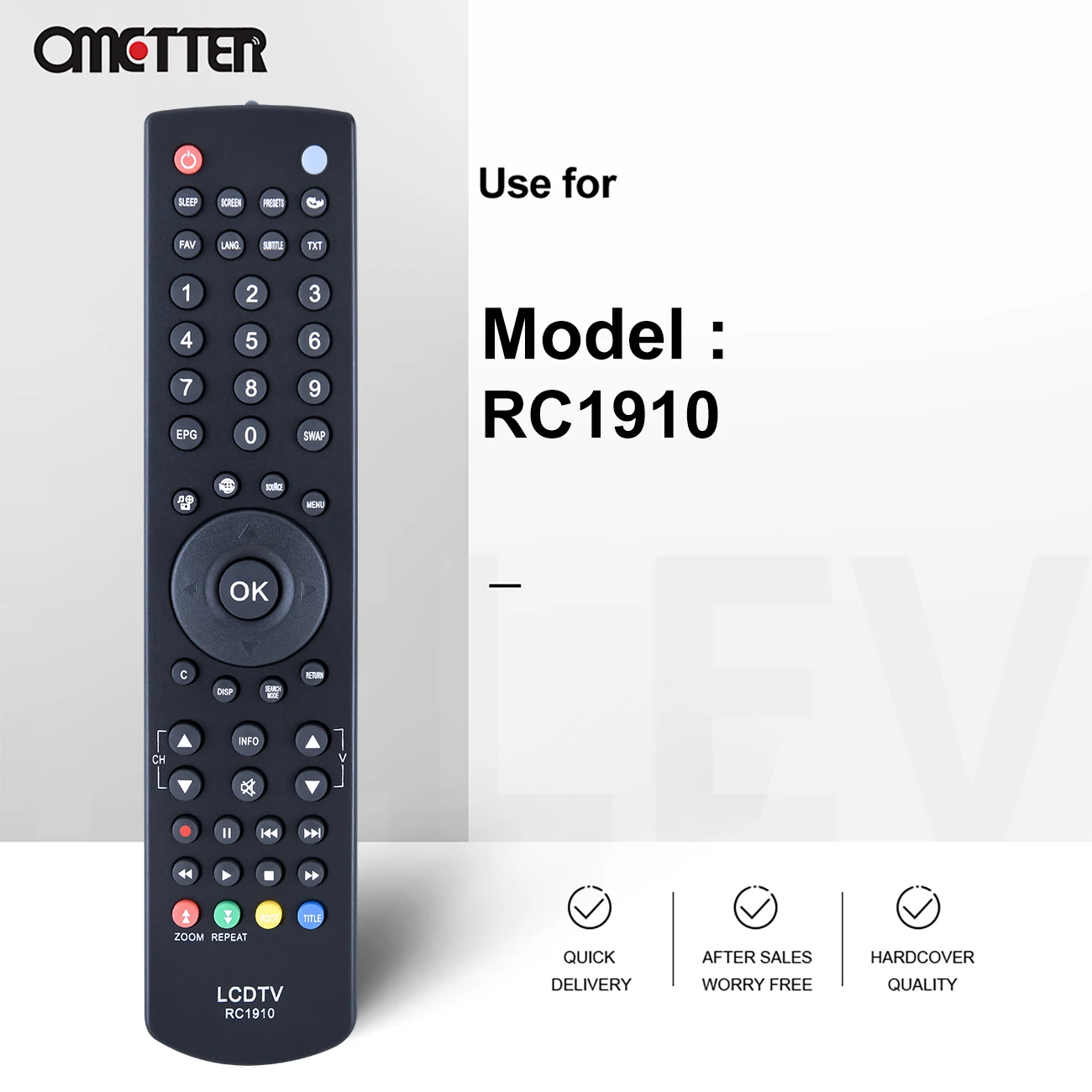 Универсальный пульт дистанционного управления RC1910 для Toshiba