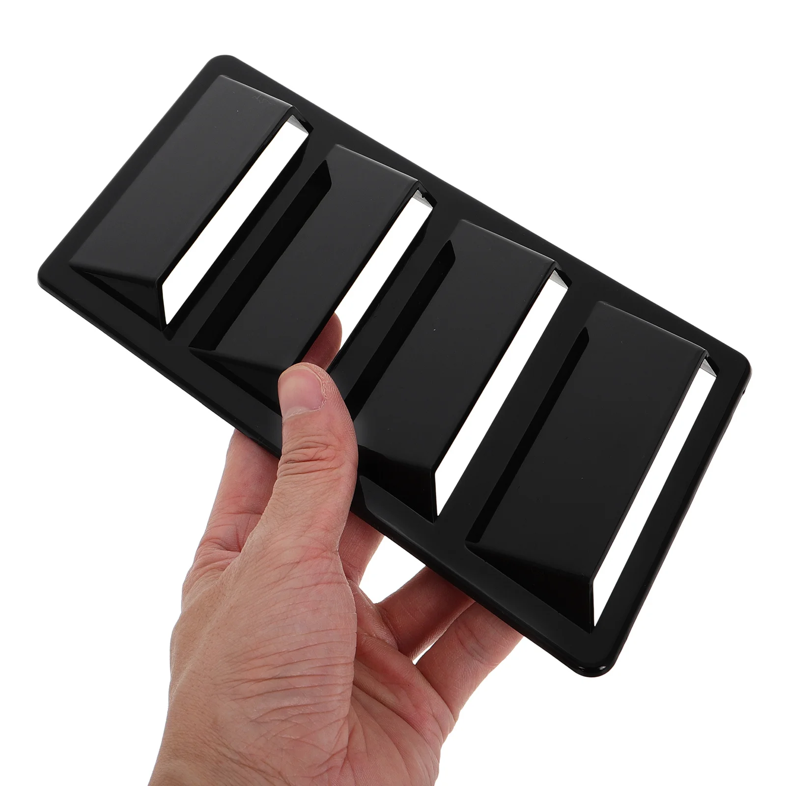 2개 엔진 후드 벤트 커버 ABS 샤크 길 펜더 장식 자동차 후드 스쿱 트림 자동차 보닛 에어 벤트 차량용 범용