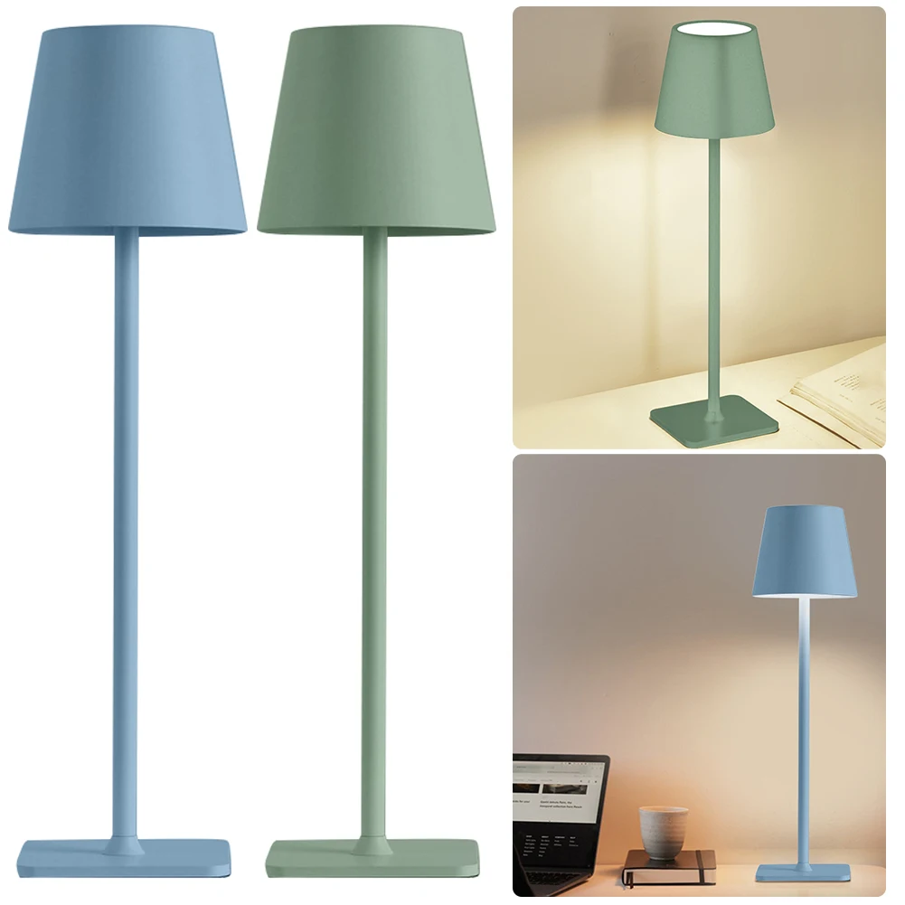 

Cordless Table Lamp USB Rechargeable Stepless Dimmable Portable Table Light Wireless Reading Lamp for Restaurant/Bedroom/Outdoor