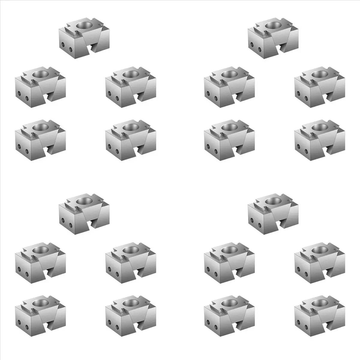 Professional Tool 20X Ok Fixture Wedge M6 Expansion Machine Tabletop Adjustable Side Fixed Clamp Sculpture Carving Tool Model Fi