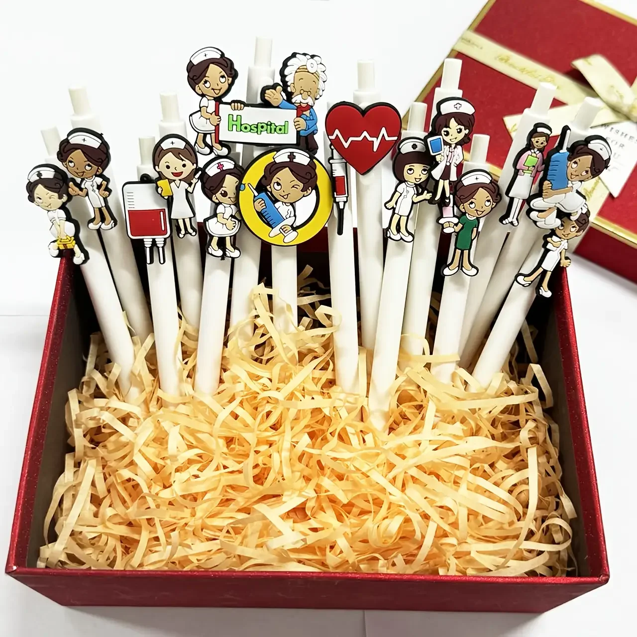 15/10/5 Stück, Kugelschreiber mit ausziehbarem Stift, im Krankenschwester-Design, mit lustigen medizinischen Motiven – das ideale Geschenk für Krankenschwestern und Medizinstudenten. – Detail 5
