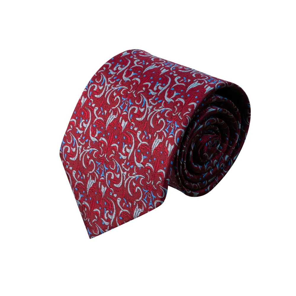 EASTEPIC Birthday Gifts of Floral Neckties Red Jacquard Ties for Men in Business Suits at Weddings Men\'s Accessories of Quality