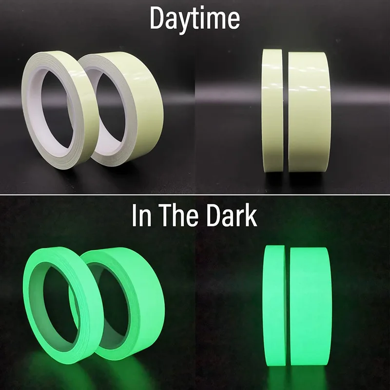 3m Self Adhesive Green Luminous Tape Glow In The Dark Stickers Stage Decorative Fluorescent Tape Warning Stickers Fishing Tool