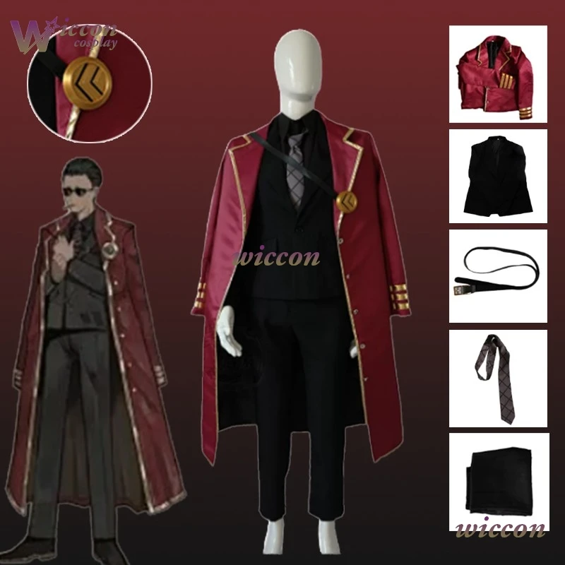 

Game Limbus Company Thumb Soldier Boris Cosplay Costume Outfit Coat Pants Full Set Halloween Carnival Men Cosplay Clothes