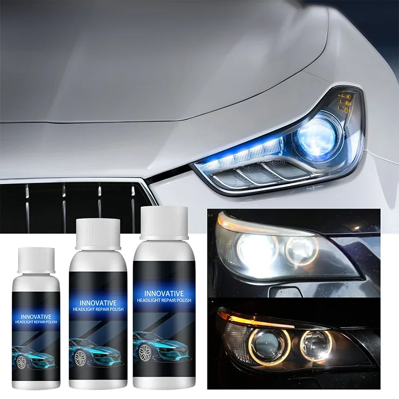 

Car Headlight Repair Fluid Headlight Renewal Polish Car Light Repair Agent Scratch Remove Oxidation Coating Car Repair Fluid