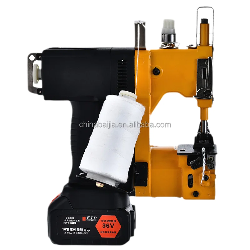 Handheld Woven Bag Sewing Machine Portable Small Sacks Bags Sewing Machine with Automatic Cutting Bag Sealing Machine