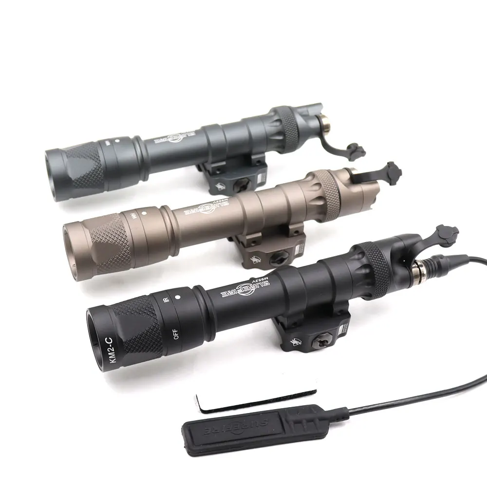 SOTAC M622V LED IR Lighting Tactical Flashlight Surefire Scout Light With ADM Weapon Mount Fit 20mm Rail Hunting