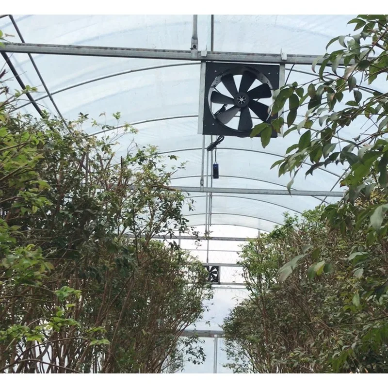 40W DC/AC Solar‑Powered Greenhouse Ventilation Fan Wall‑Mount Air Circulation Gable Air Exhaust Vent Fan
