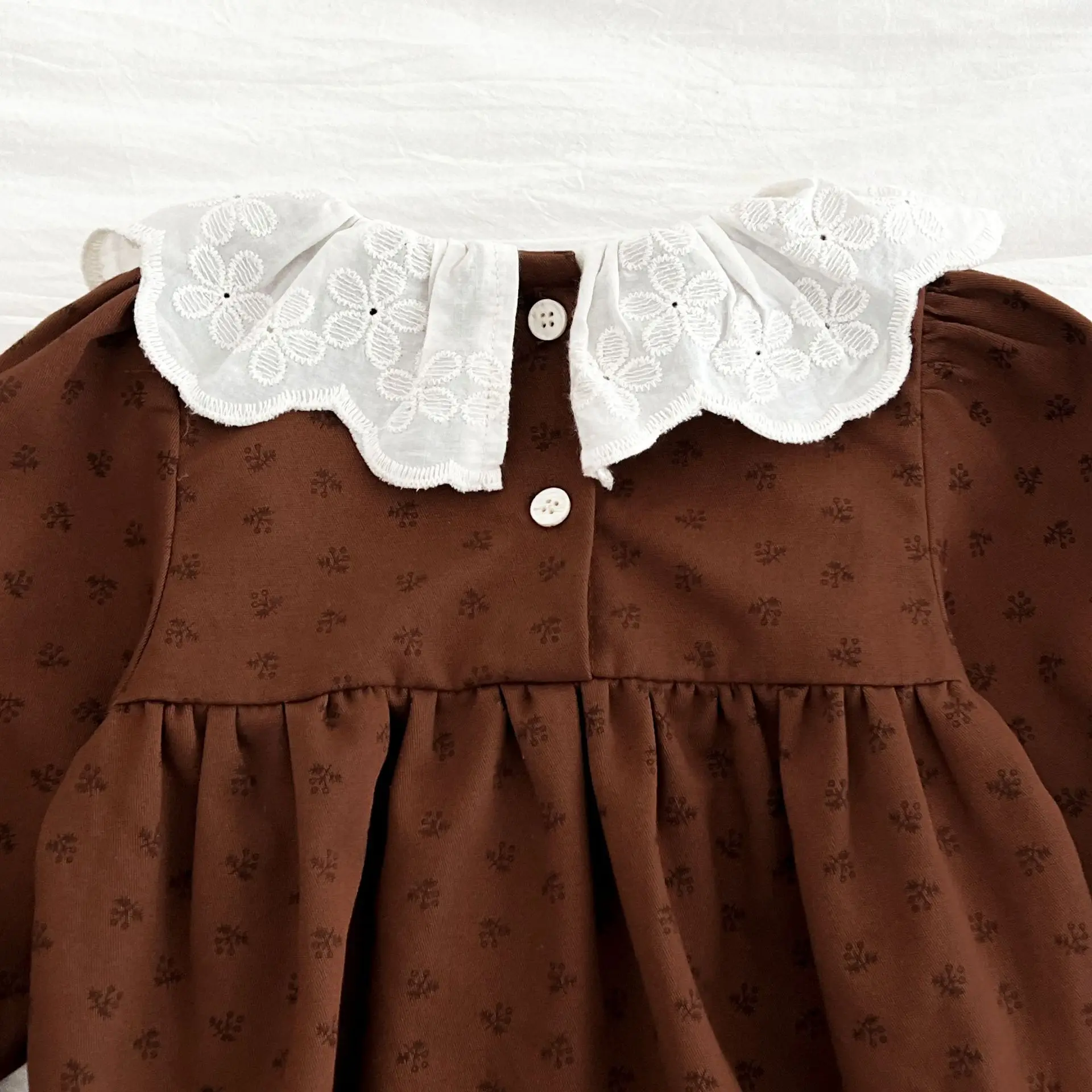 2023 neue Herbst Baby Mädchen Kleid 2-6Y Baby Mädchen Party Geburtstag Kleid Frühling Lange Ärmeln Spitze Baby Mädchen Kinder Prinzessin kleid – Detail 12