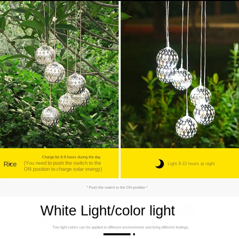 ثريا شمسية للشرفة ، الشرفة ، الترتيب ، مصابيح أجراس الرياح ، في الهواء الطلق ، الفناء ، الحديقة ، الديكور ، ماء ، أضواء معلقة صغيرة #5