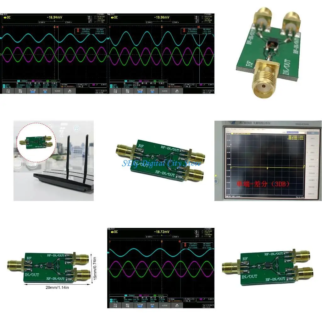

U75B RF Differential Converter Differential Single Port Conversion 10MHZ-3GHz