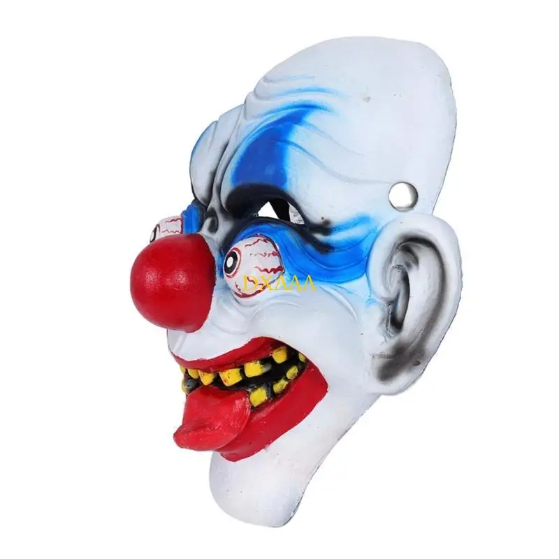 dxaa面白いピエロマスク、怖いジョーカーマスクハロウィーンコスプレコスチュームアクセサリーパーティーデコレーションプロップ