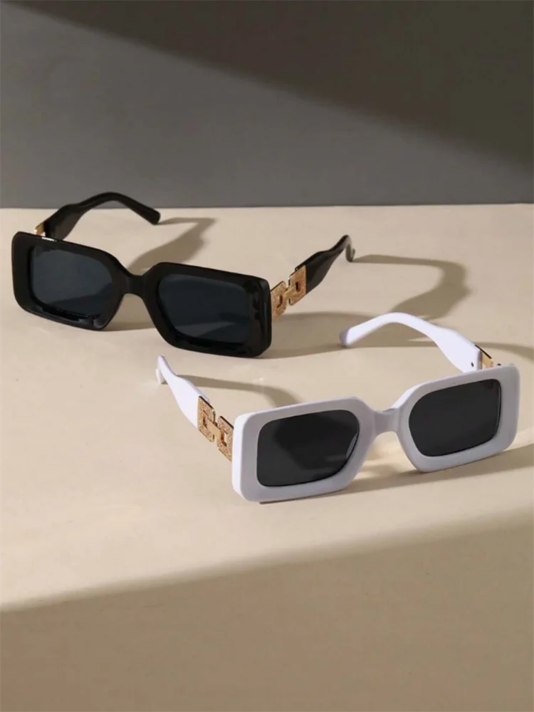 A Pair of PC New Classic Female and Male Sunglasses PC Square Frame INS Fashion Y2K Sunglasses