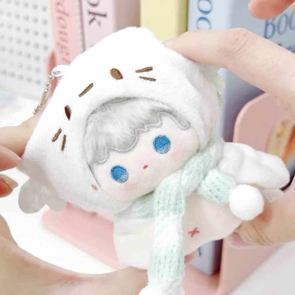 Nenhum atributos roupas gatinho manto 10cm roupas de algodão cachecol terno roupas roupa dos desenhos animados adorável vestir-se conjunto presente das crianças