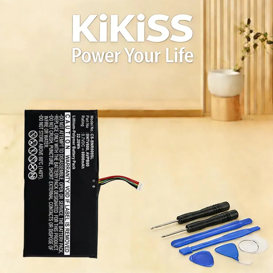 

E - Book Reader Battery 6000Mah For Barnes & Noble BNTV600 Nook HD+ Plus HD+9 Ovation AVPB00 AVPB002-A110-01 GB-S02-308594-0100