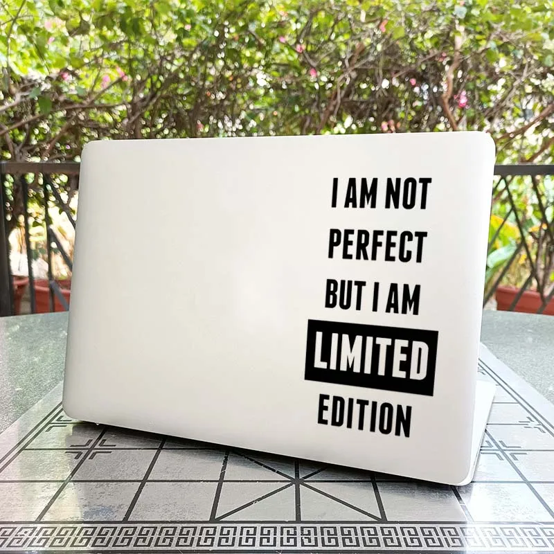 Witty Remarks Limited Edition Vinyl Laptop Decal for MacBook Sticker Air 13