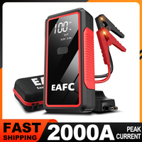 2000A/1200A Jump Starter Power Bank Portable 12V Car Battery Booster Charger LED Light For Petrol Diesel 6.0L/4.0L Car Starter