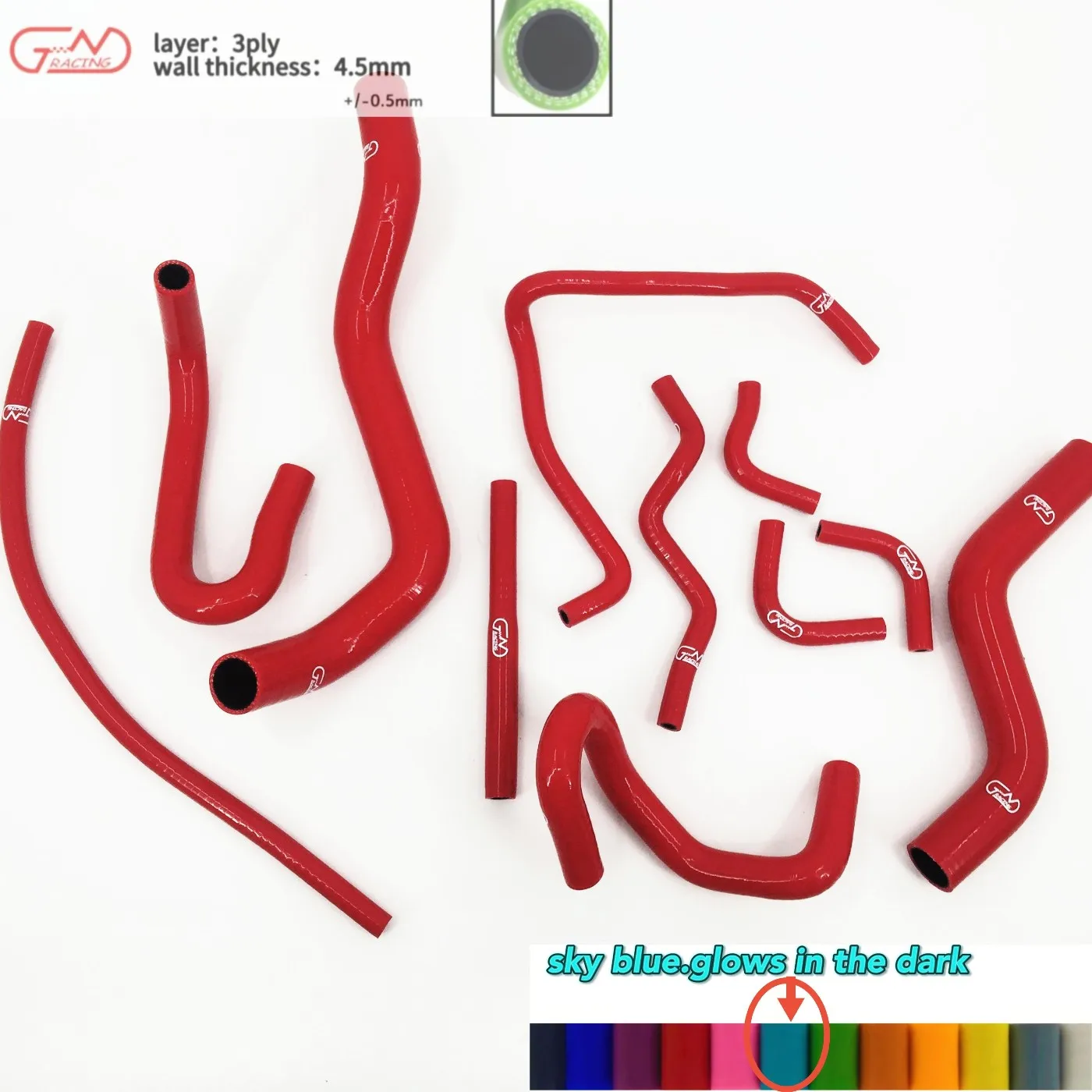 

Silicone Radiator Hose For Toyota Altezza Lexus RS200 SXE10 IS200 1G-FE 1998-2005
