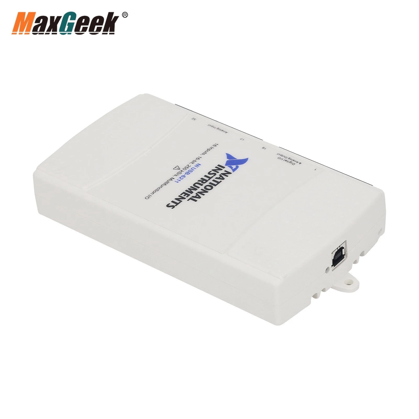 Imagem -03 - Maxgeek Usb6211 Oem Cartão de Aquisição de Dados Daq Usb 77967601 Multifunction i o 16 Entrada 16bit 250ks s para ni