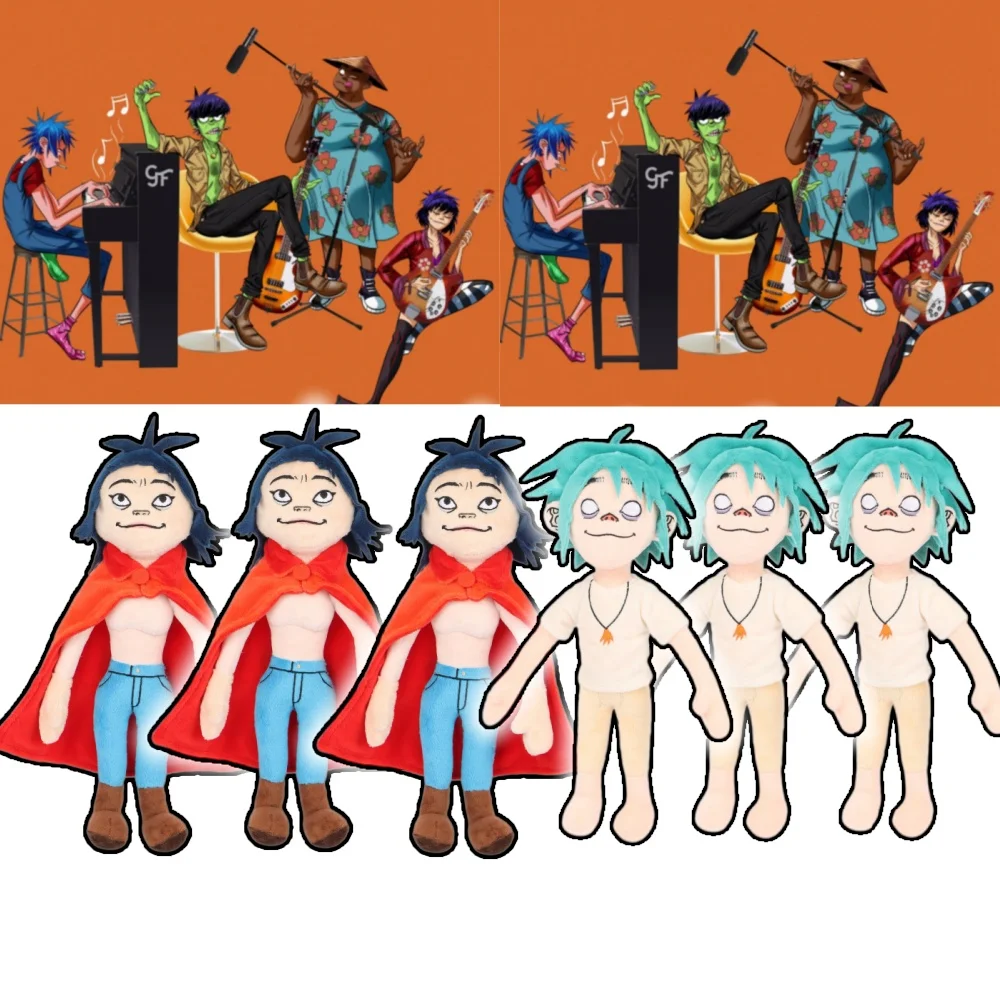 

New Gorillaz Noodle Plush Doll Cute Anime Peripherals Toy Birthday Christmas Halloween for Kid Fans Gift