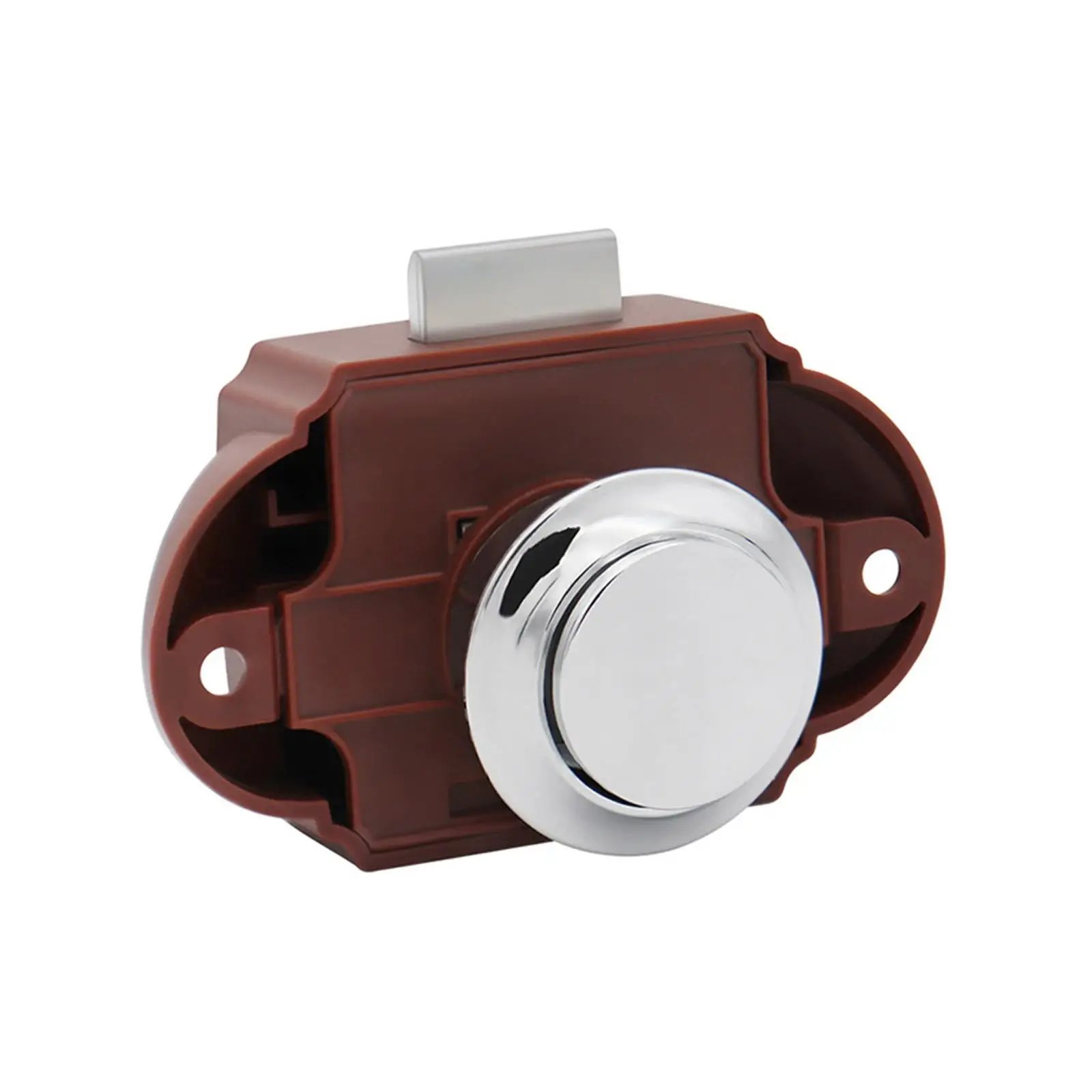 Push Button Latch Lock Easy Install Keyless Cabinet Door Security Replacement for RV Cupboard Drawer