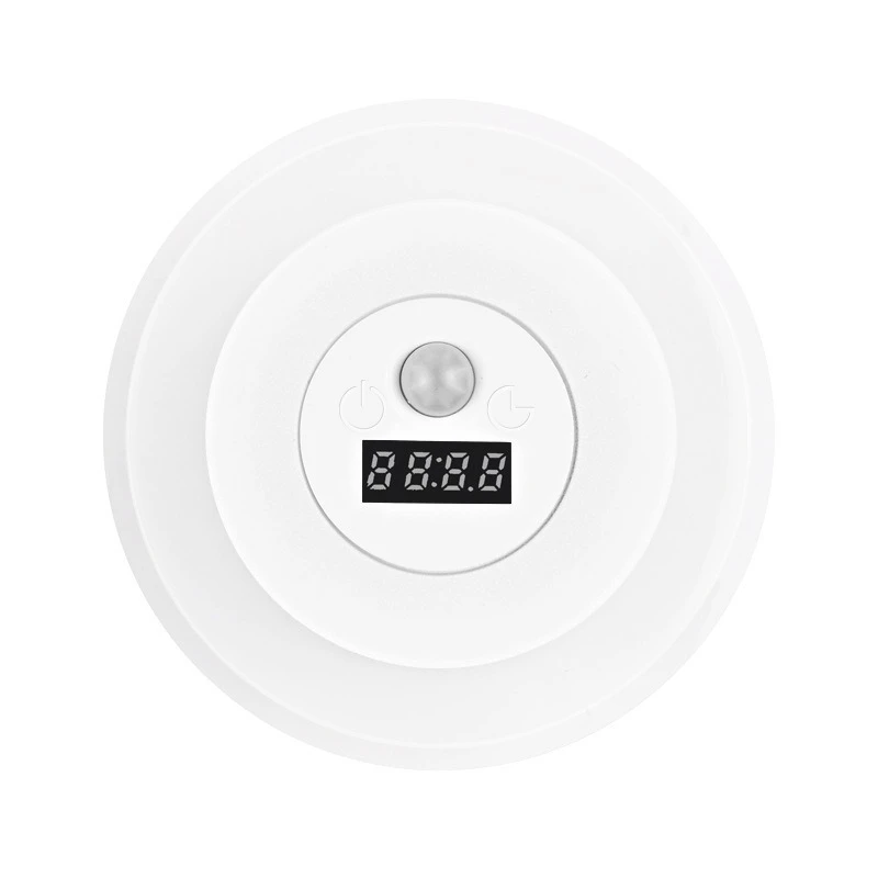 LED intelligente telecomando orologio sensore corpo lampada da parete camera da letto comodino atmosfera luce notturna