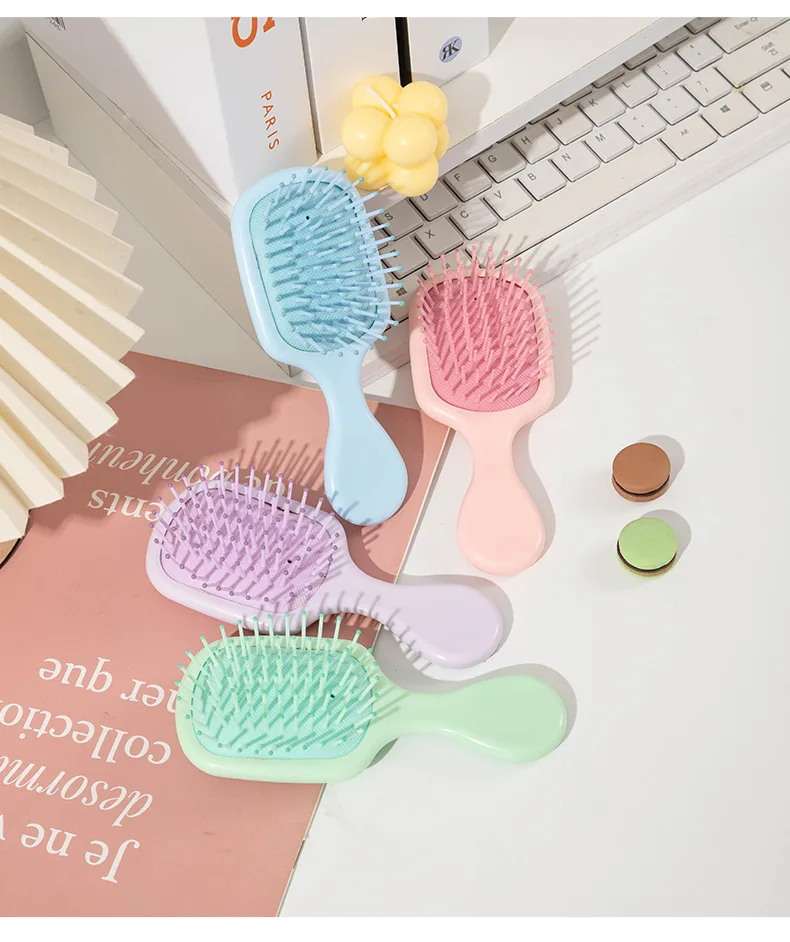 1pcs Mini Portable Massage Cute Cartoon Air Cushion Anti Screw Hair Brush Comb Hair Styling Tool Special for Real Hair Wigs