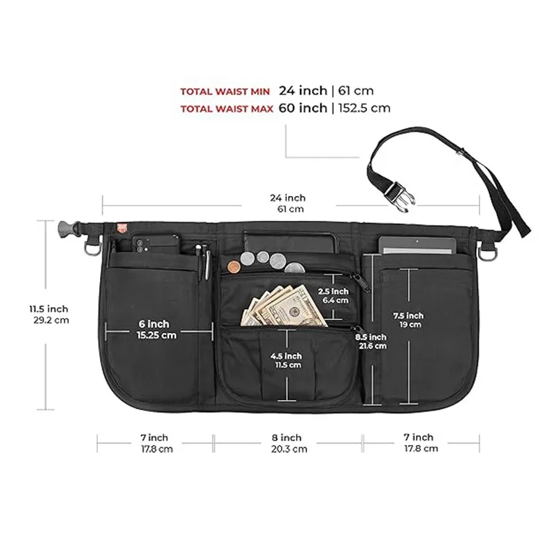 Oxford-Stoff, wasserdicht, Doppeltaschen, Sprühflaschenhalter, Hängering, Gartenarbeit, Arbeitskleidung, halblange Schürze, kurzer Stil