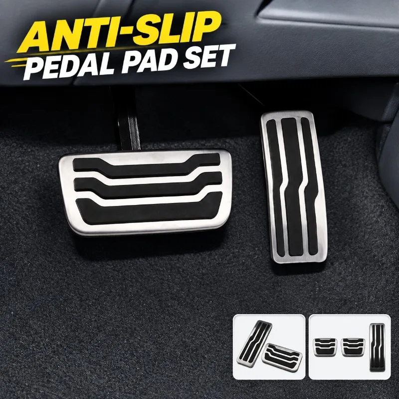 Auto Pedal Set for Ford Everest RANGER Modified Accelerator Brake Foot Rest Plate Anti-slip Decorative Footplate Car Interior